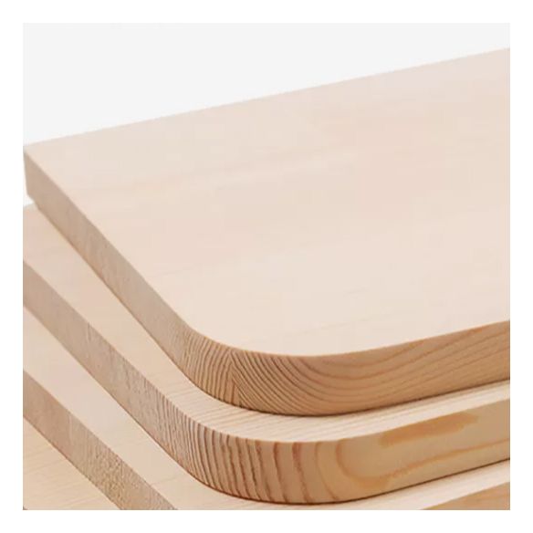 Scandinavian Solid Wood Coffee Table 12.4" H Rectangular Cocktail Table with 2 Legs