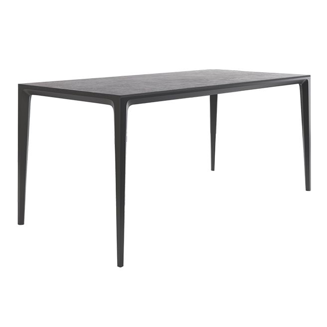 Minimalist Rectangle Shape Dining Table Standard Sintered Stone Top Dining Table for Kitchen