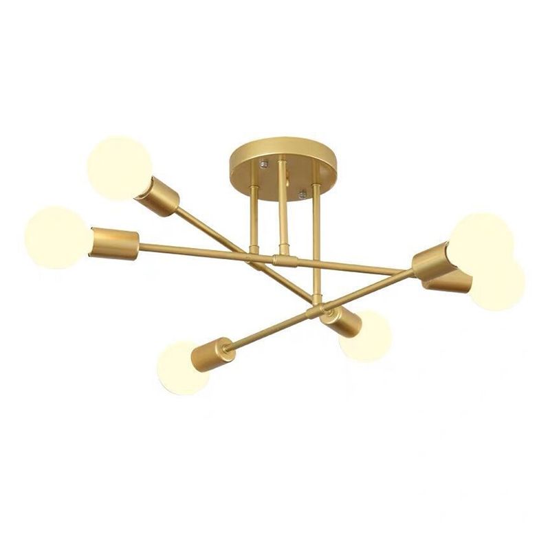 Plafonnier géométrique semi-encastré, plafonnier semi-encastré contemporain