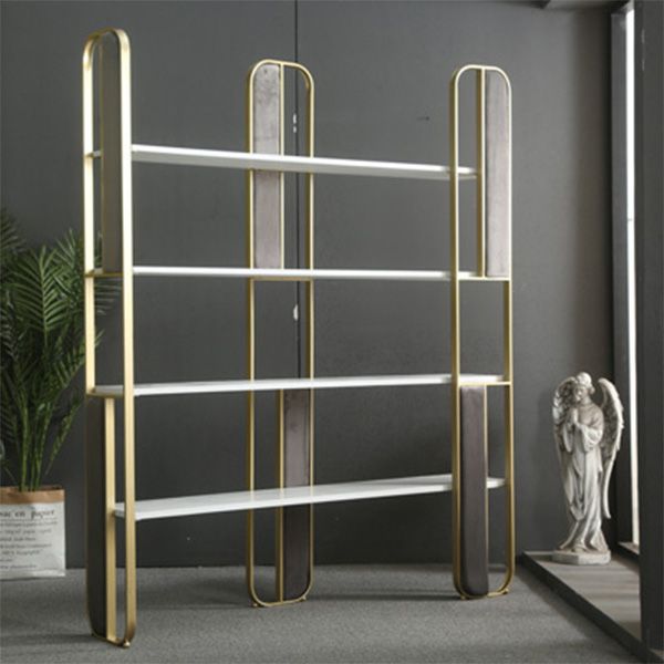 Metal Open Back Bookshelf Skandinavian vertikaler Eisenrahmen Bücherregal