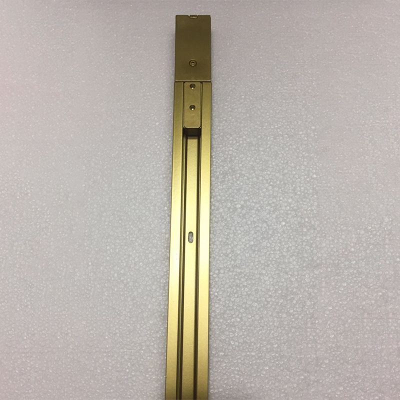 Nordic Modern LED Track Lighting in Golden Surface Mounted Spotlight for Home Living Room Background Wall and Commercial Clothing Store