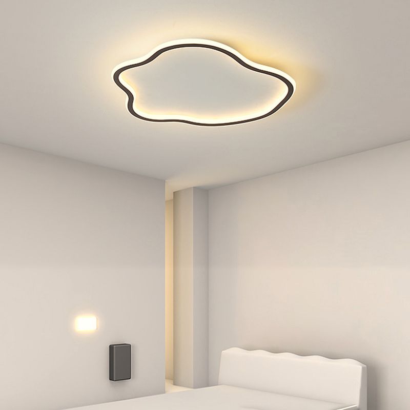 Plafonnier encastré linéaire simple moderne avec protection acrylique