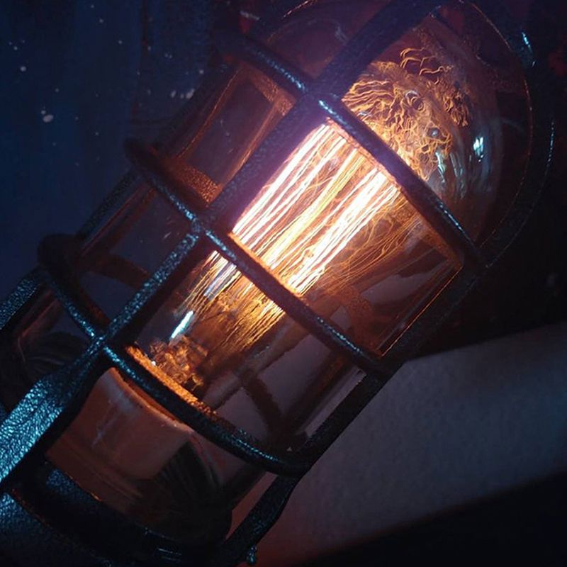 Bronzo Rocket Night Light Style Industrial Style Plastic 1 Light Afta camera da letto Lampada