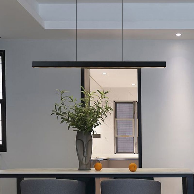 Contemporary Kitchen Pendant Light Metal Linear Island Pendant Light