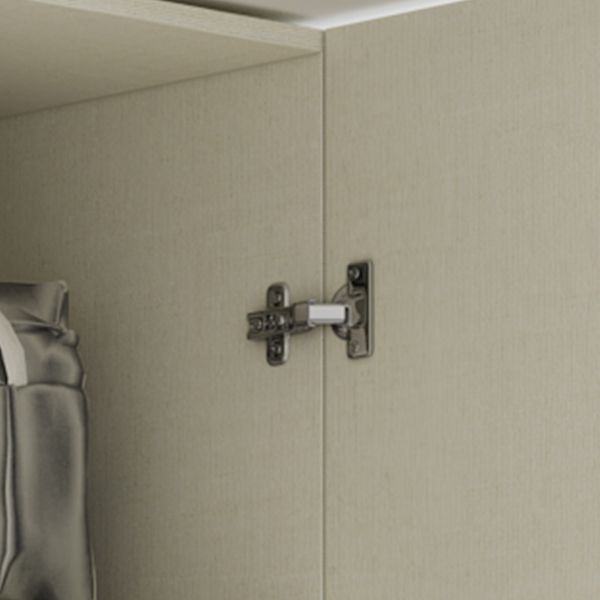 Engineered Wood Wardrobe Cabinet with Shelves Hinged Wardrobe Armoire