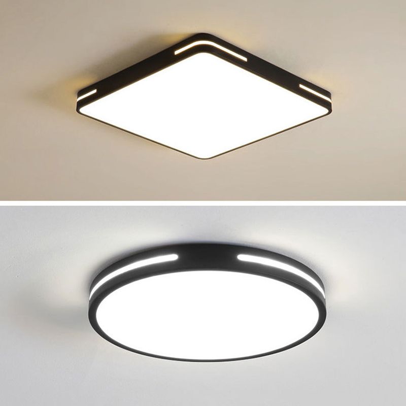 Modern Style Acrylic Flush Mount Light Fixtures 1-Light Geometric Flush Mount Led Lights