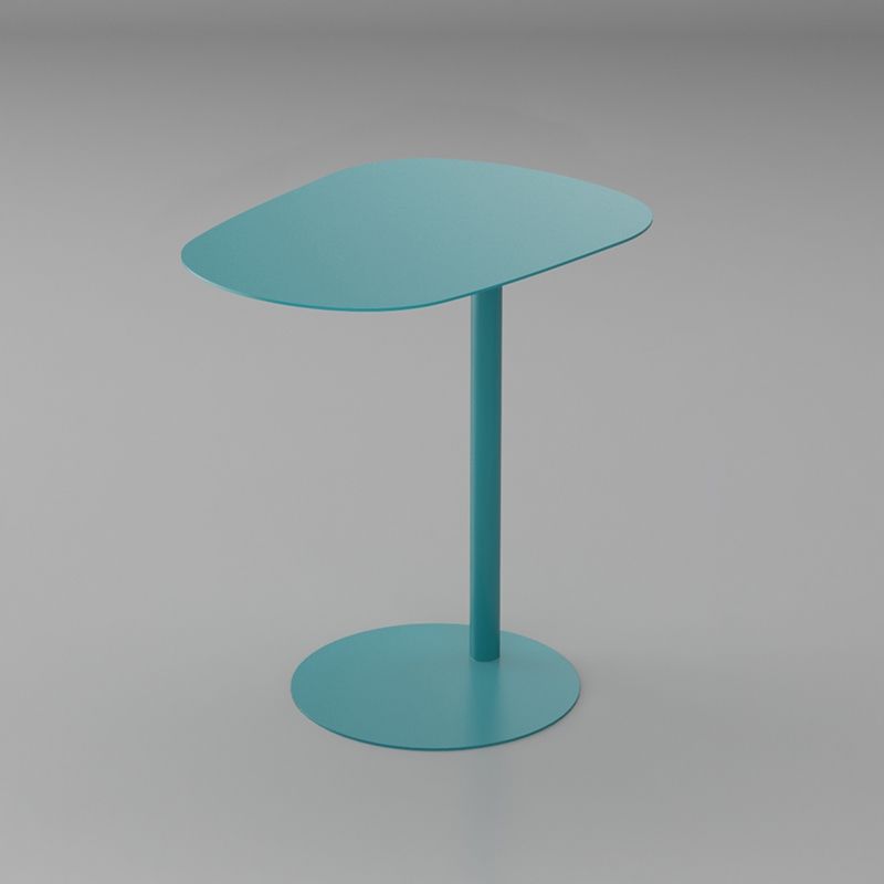 Mid-Century Side End Table Pedestal Naturally Shaped End Table