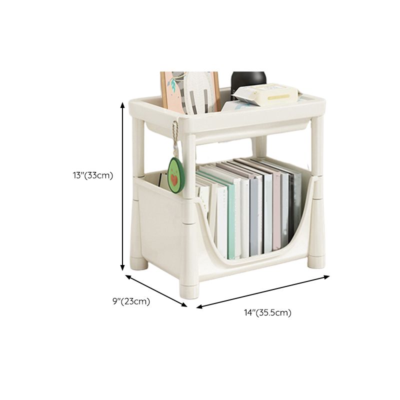 Contemporary Bookcase Vertical Plastic Book Shelf for Study Room