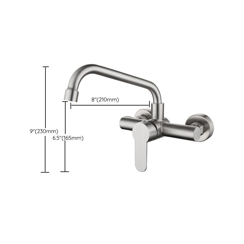 Contemporary 2-Function Kitchen Faucet 1-Handle Faucet with Stainless Steel