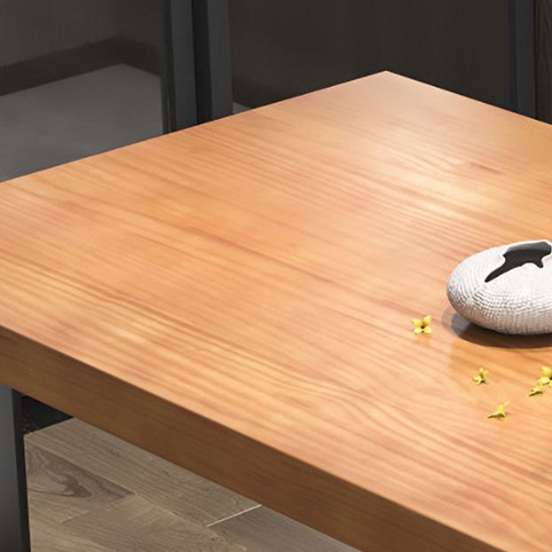 Industrial 1/2/3/5/7 Pieces Dining Table with Chairs Solid Wood Dinette Set