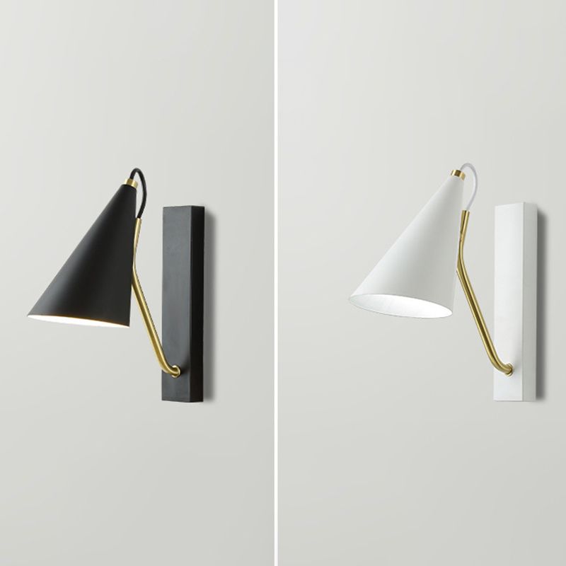 Tapered Wall Sconce Lighting Modern Wall Lamp Metal 1 Light Sconce Light