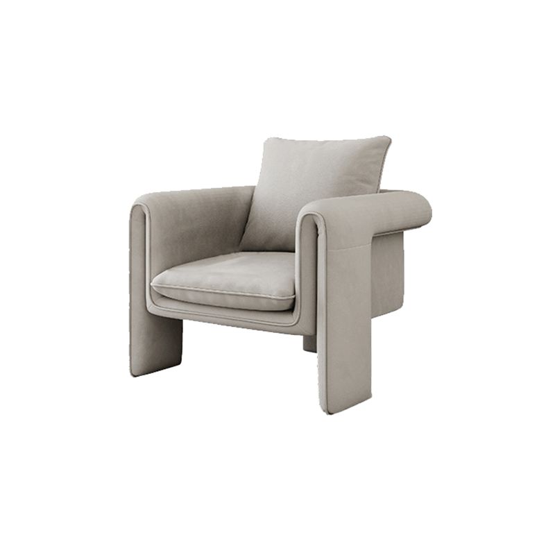 Contemporary 29.5" Wide Solid Color Pillow Back Sponge Arm Chair