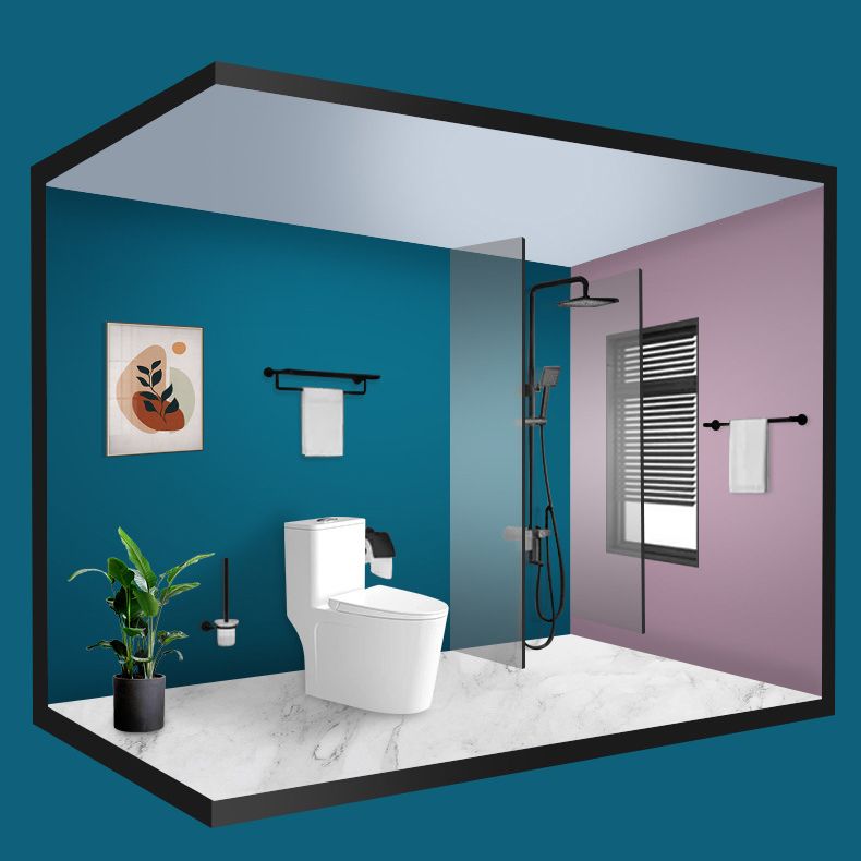 Modern Siphon Jet Toilet Bowl White Bidet Toilet with Seat for Bathroom