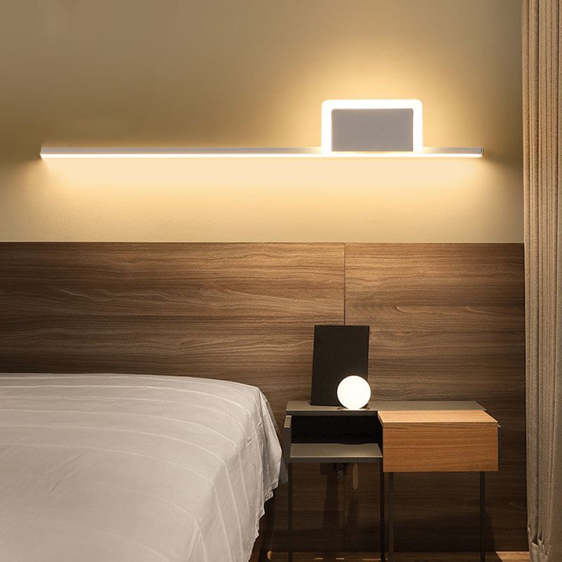 Minimal Linear Wall Mount Lamp Metal 2 Lights Wall Light Sconces