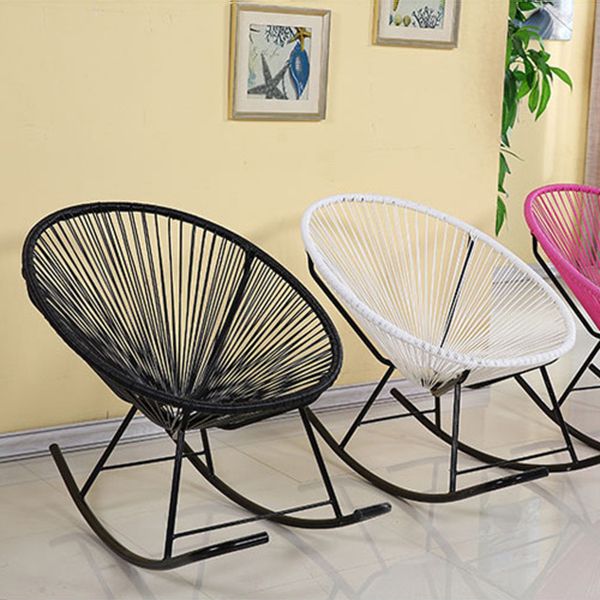 Simple Style Leisure Home Rocking Chair Iron Base Lounge Lazy Chair