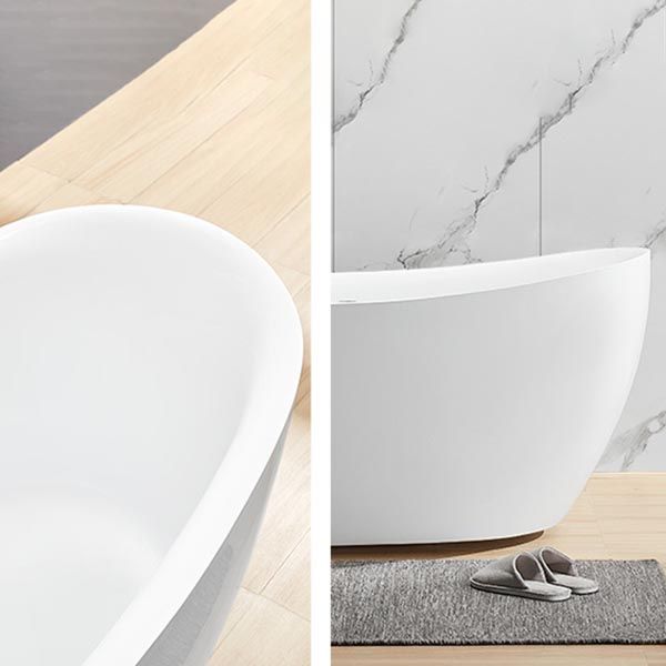 Modern Acrylic Bathtub Home and Hotel Freestanding Bath Tub in White