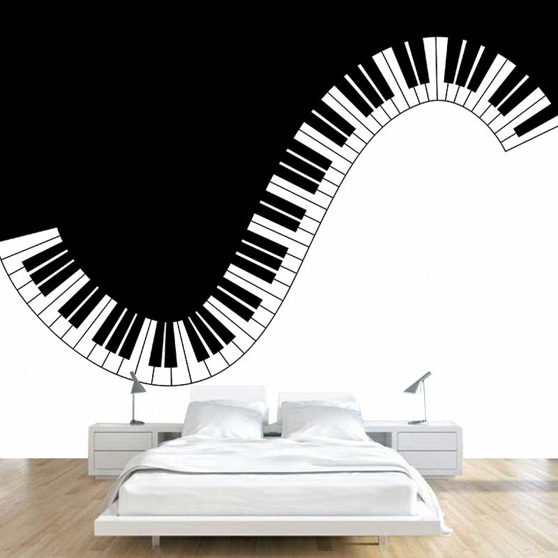 Illustration Wall Mural Wallpaper Musical Instruments Sitting Room Wall Mural