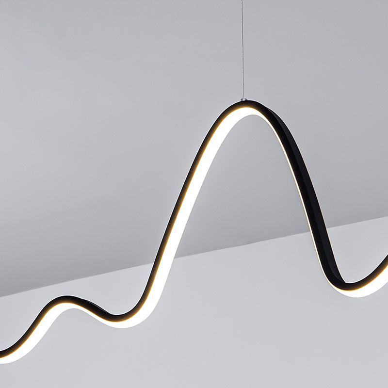 Modern Ceiling Pendant Light Metal LED Island Pendant Light for Dining Room