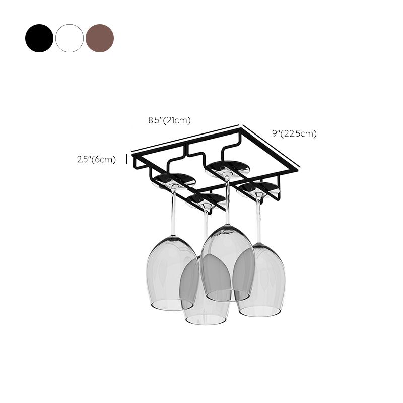 Modern Hanging Wine Glass Rack Metal Glass & Stemware Holder