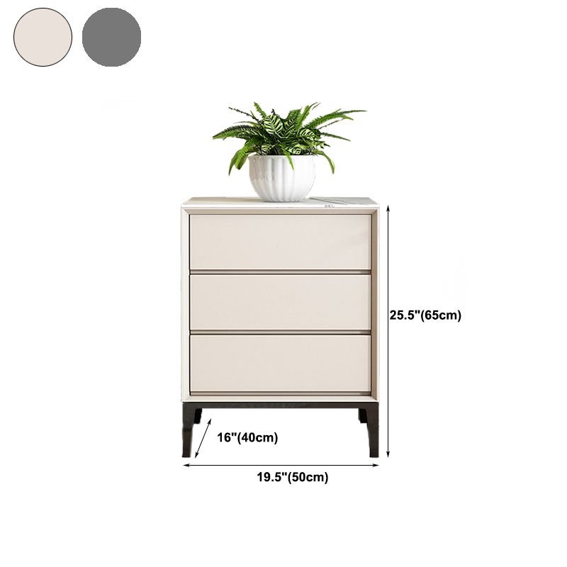 Contemporary Chest Bedroom Engineered Wood Storage Chest with Drawers