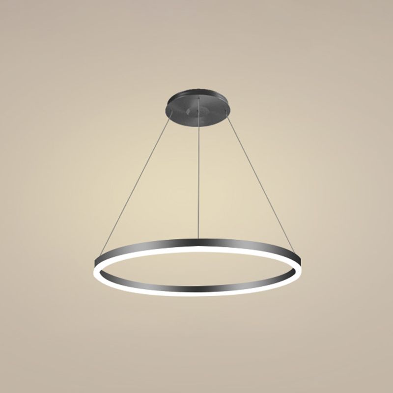 Forme de roue Chandelier Light Metal contemporain 1 Éclairage d'éclairage léger