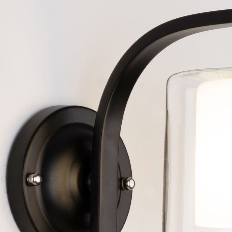 Hedendaagse stijl cilinder wand gemonteerd lichtglas 1 licht wandlamp barmonus
