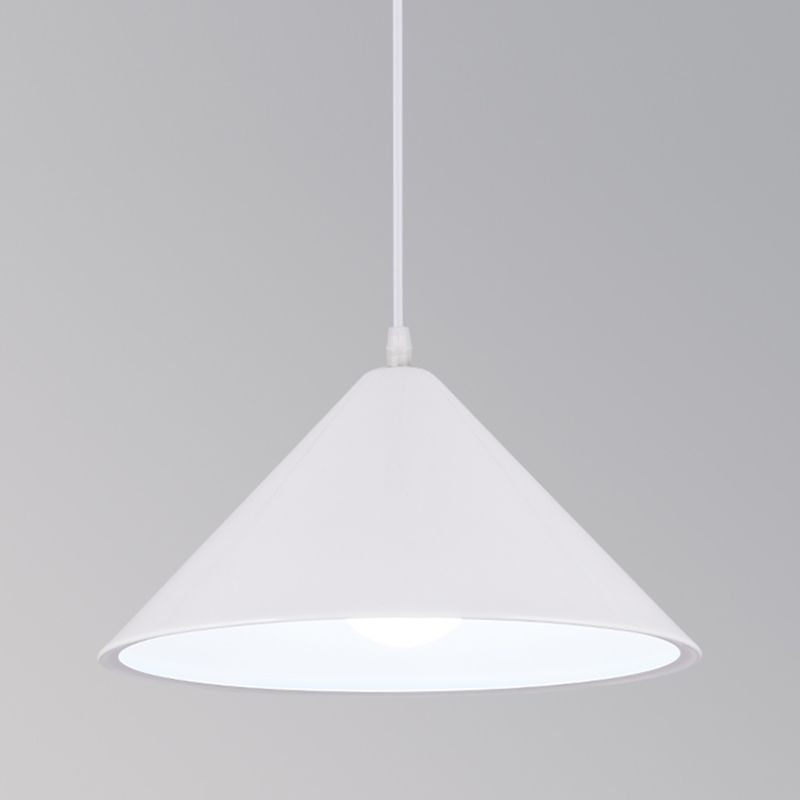 1-Licht-Speisesaal Anhänger Makkaron mehrfarbiger Hanglicht mit konischem Metallschatten