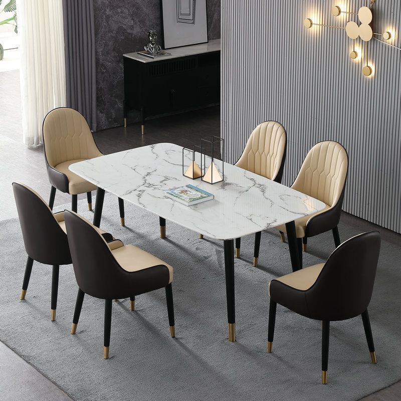 1/2/4/5/7 Pieces Modern Dining Room Set with Rectangle Table Dining Set