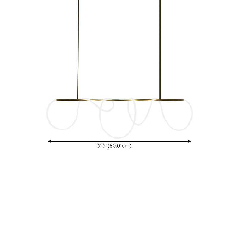 Modern Pendant Lighting Fixtures Metal 1 Light Island Light Fixture