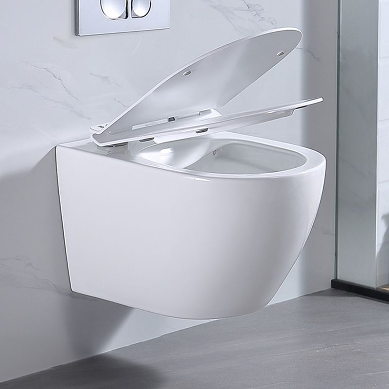 Modern Wall Hung Toilet Bowl One-Piece Urine Toilet with Seat for Bathroom