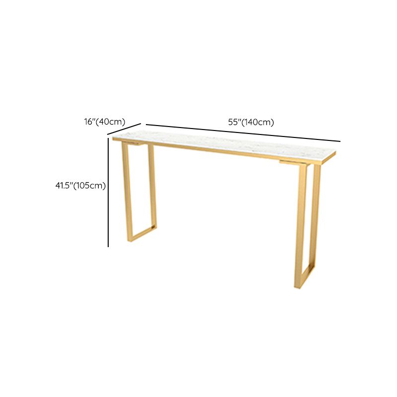 Rectangle Pub Height Dining Table Glam Bistro Bar Height Cocktail Table