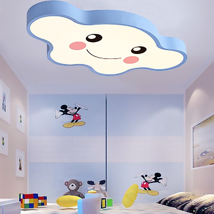 Cloud-Themed Kid Schlafzimmer Decke Flush Mount Acryl Cartoon Flush Mount Deckenleuchte