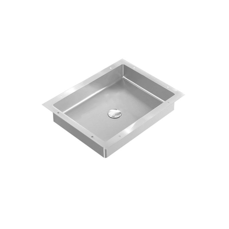 Modern Bathroom Sink Metal Rectangular Drop-in Bathroom Sink with Pop-Up Drain
