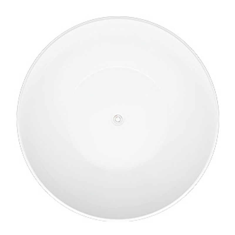 Acrylic Round Tub Soaking Freestanding Bathtub , 23.62-inch Tall