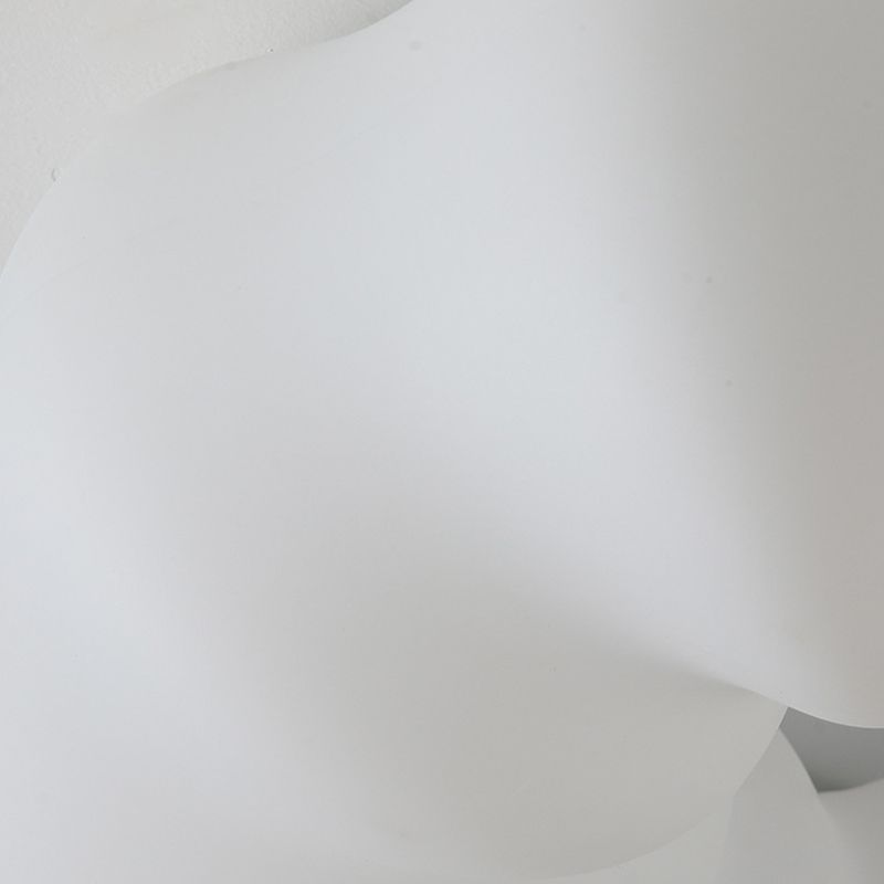 Single White Modernism Flush Mount Lighting Unique Acrylic Ceiling Light