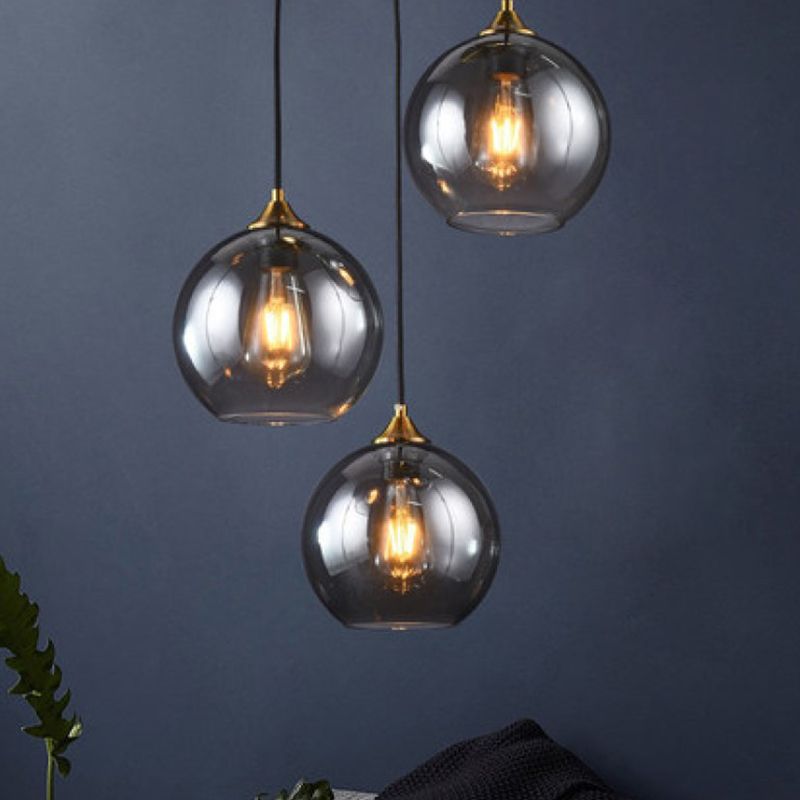 Post-Modern Minimalist Design Hanging Lamp 1 Light Globe Glass Shade Pendant Light