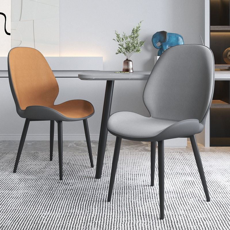 Wingback tapizado moderno del final mate de la silla lateral del restaurante que cena la silla