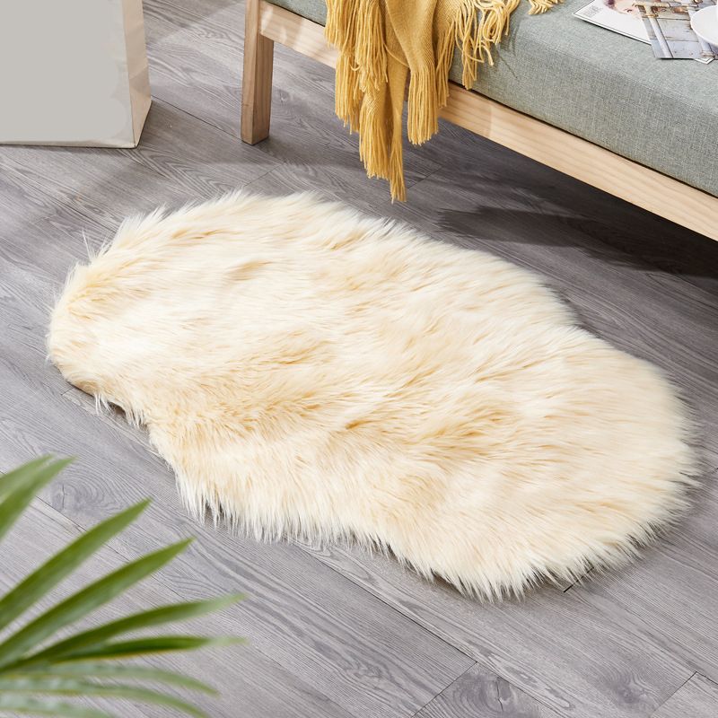 Shag Natural Indoor Rug Multi Colored Plain Rug Pet Friendly Stain Resistant Non-Slip Area Carpet for Room