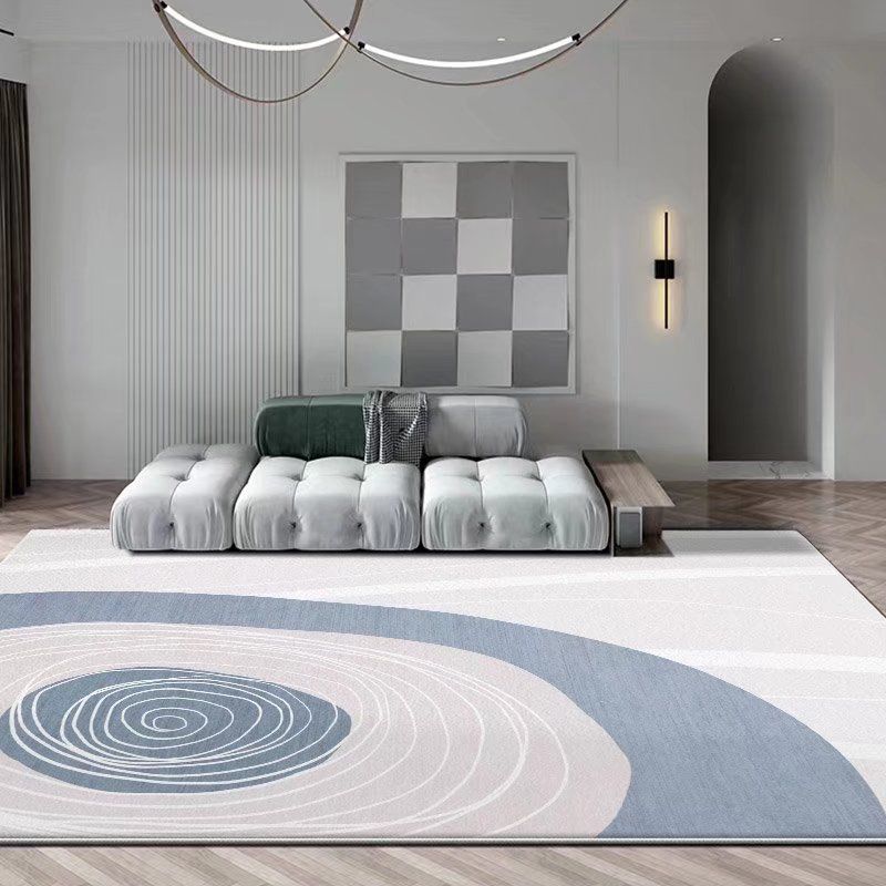 Simplicity Carpet Modern Abstract Print Rug Stain Resistant Area Rug for Living Room