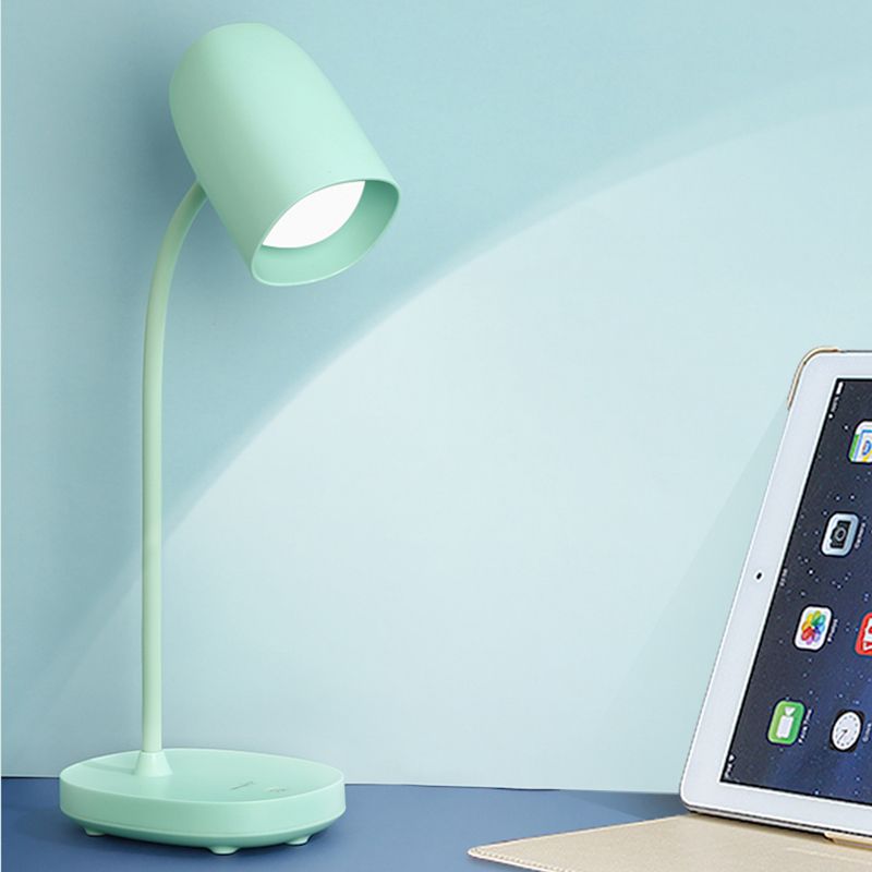 Lampada da tavolo in stile minimalista moderno con porta di plastica USB 1 luce da tavolo per la scrivania