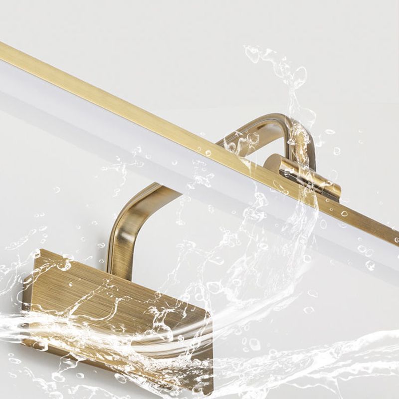 Style moderne de style minimaliste de vanité linéaire luminaires luminaires en métal lampe pour les toilettes