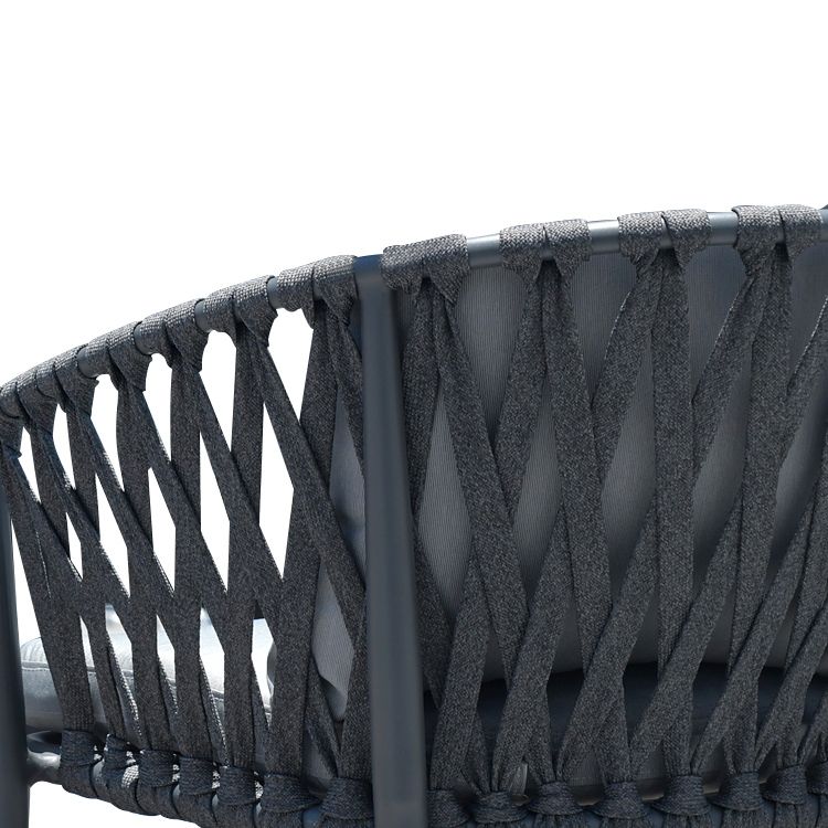 Boho Stone Top Dining Set 1/2/5 Pcs Metal Table with Chairs for Outdoor