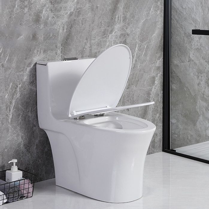 Modern Siphon Jet Toilet Floor Mount Flush Toilet with Toilet Seat