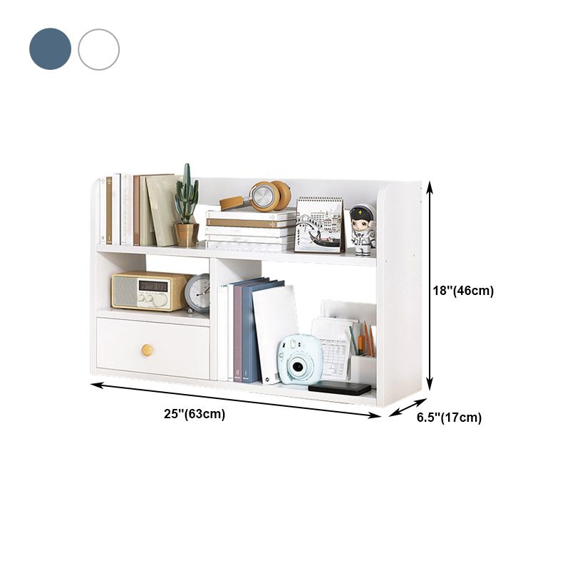 Modern Style Bookshelf Open Back Wood Bookcase for Home Office