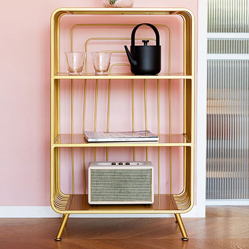 Modern Style Open Back Bookshelf Metal Bookcase for Home Office