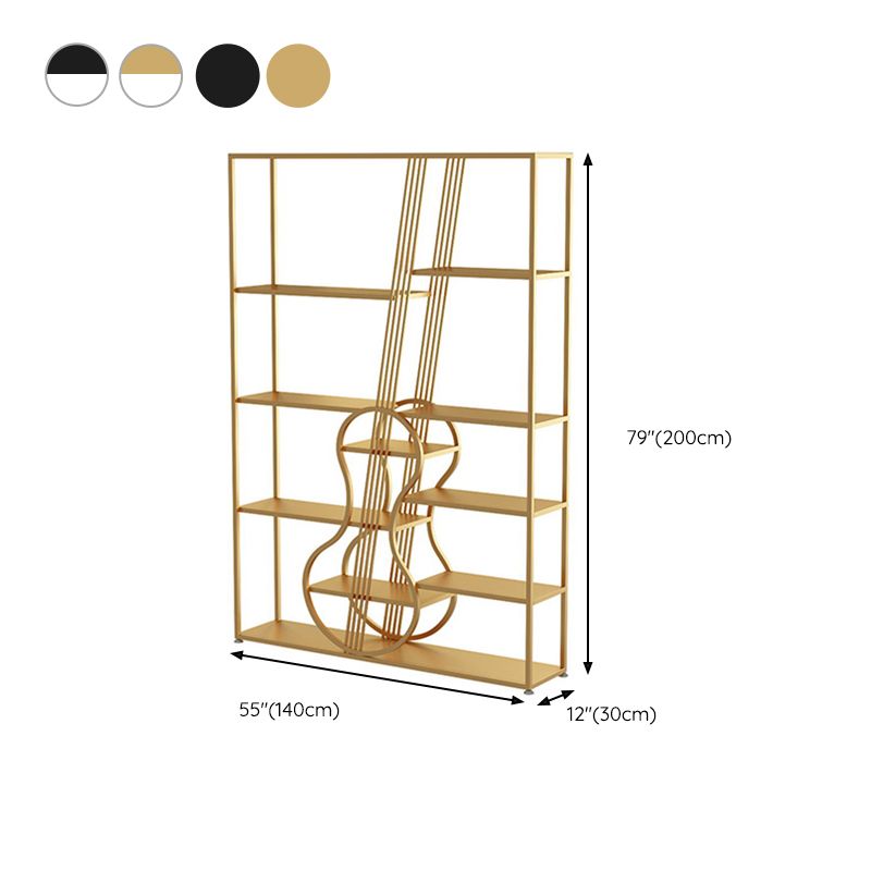 Modern Metal Shelf Bookcase Open Shelf Bookshelf with Shelves for Living Room