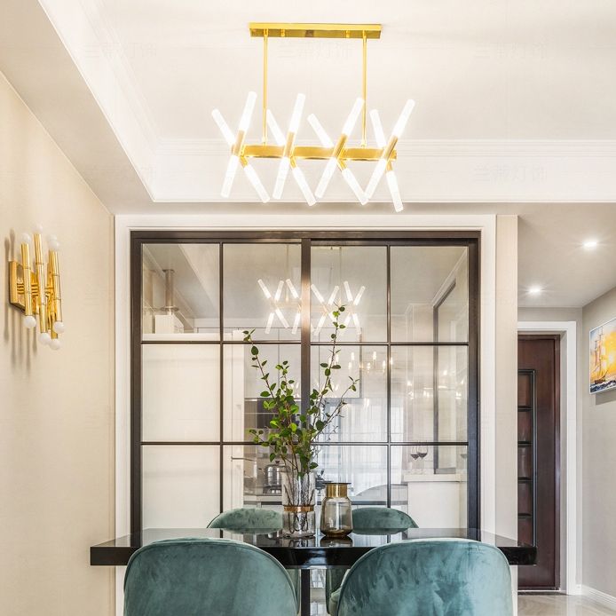 Moderner LED -Insel Leichtfutterraum Einfaches Hängslampenvorricht