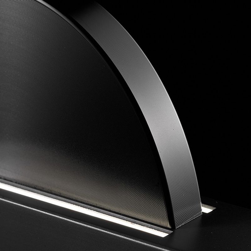 Linear Shape Hanging Island Lights Modern Chandelier Light Fixture in Black
