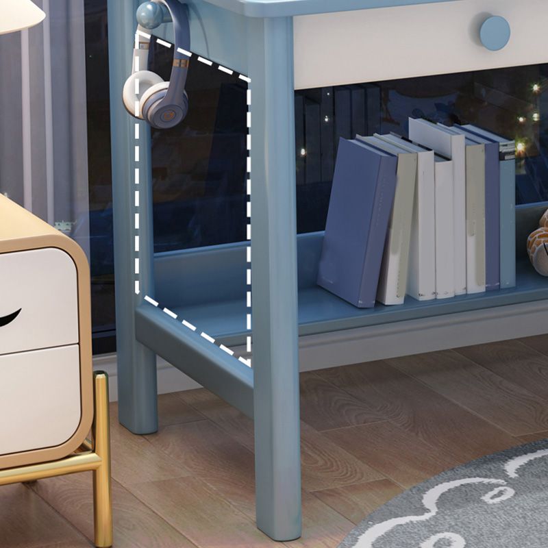 Writing Desk Home Kids Desk 23.6" W Solid Wood Desk with Drawer