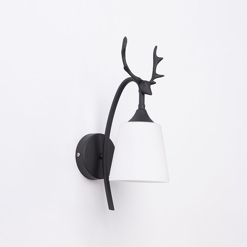 Contemporary Simple Wall Sconce Antler Wall Mounted Light Fixture for Bedroom